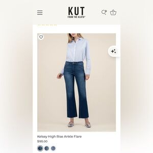 KUT FROM THE KLOTH KELSEY ANKLE FLARE JEANS ❤️